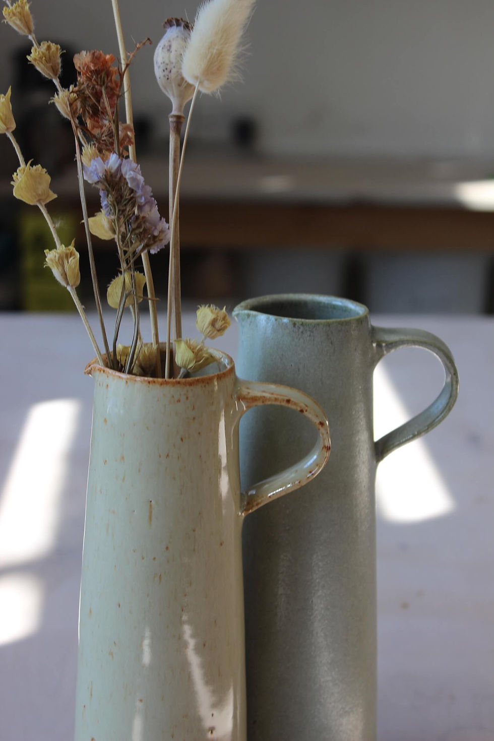 Thumbnail: Short Jug in Shino