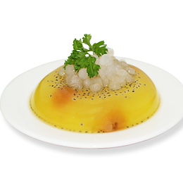 Fresh Lemon Jelly with Boba Pearl 天然柠檬果冻寒天