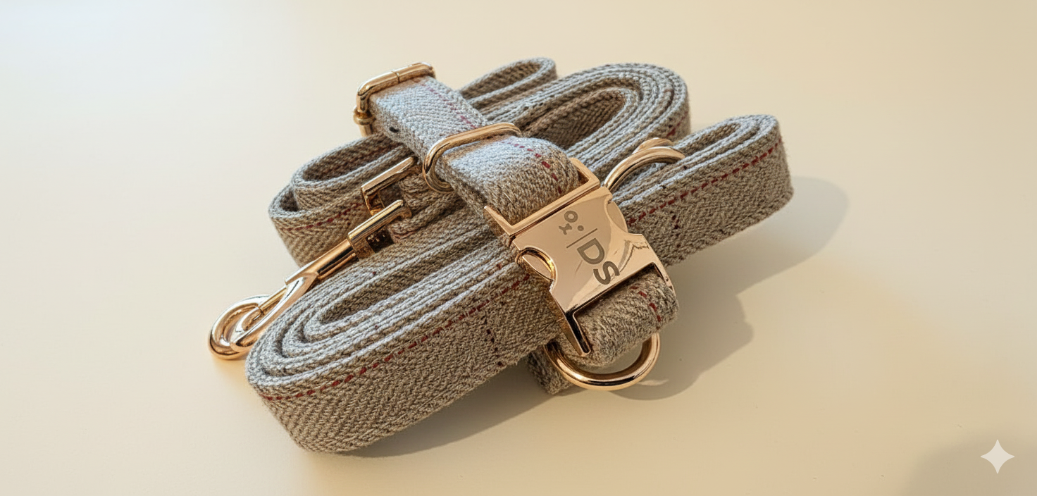 Oatmeal Tweed with Rose Gold Hardware