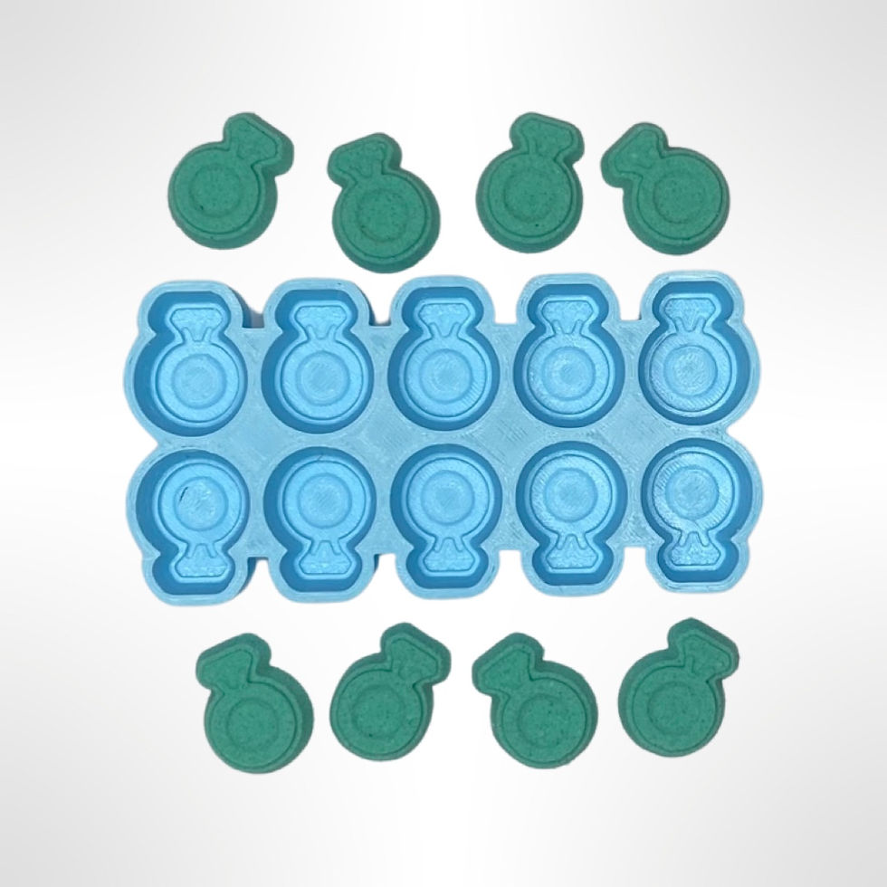 Thumbnail: Micro Mini Diamond Ring Bath Bomb Mold