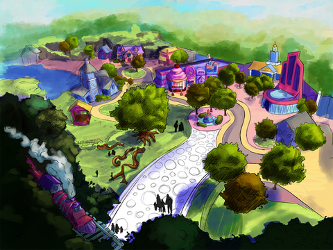 Littlest Pet Shop Land Aerial View