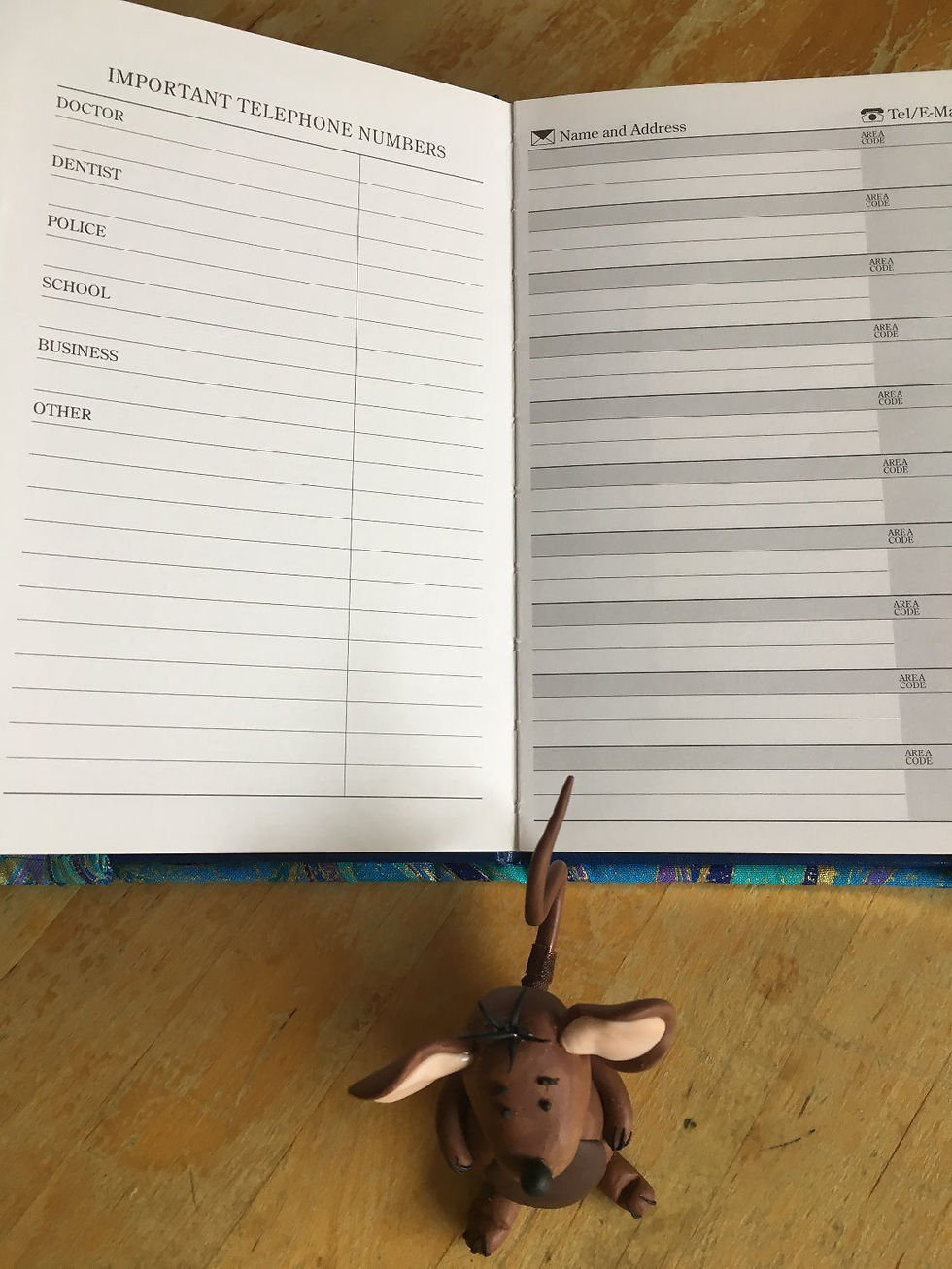 Thumbnail: Turquoise, Blue and Gold Address Book