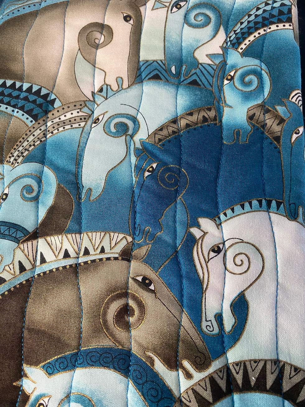 Thumbnail: Blue Horses Covered Notebook