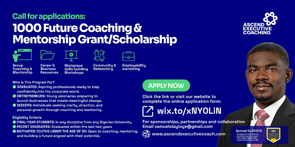 The AEC 1000 Future Coaching & Mentoring Grant/Scholarship