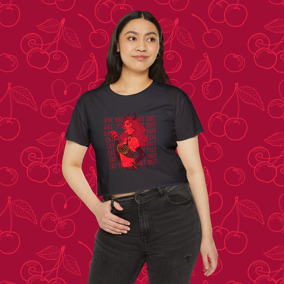 Thumbnail: Eat Your Heart Out Crop Top