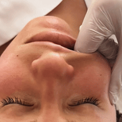 Close-up of buccal massage training in Franklin TN focusing on jaw muscle release and therapeutic facial work