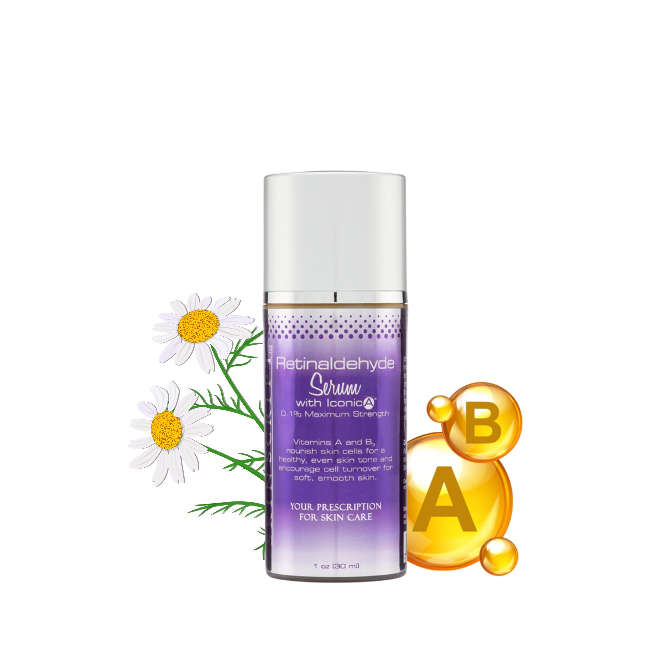 Skin Script RetinaI-A® Retinaldehyde Serum bottle — anti-aging, brightening formula