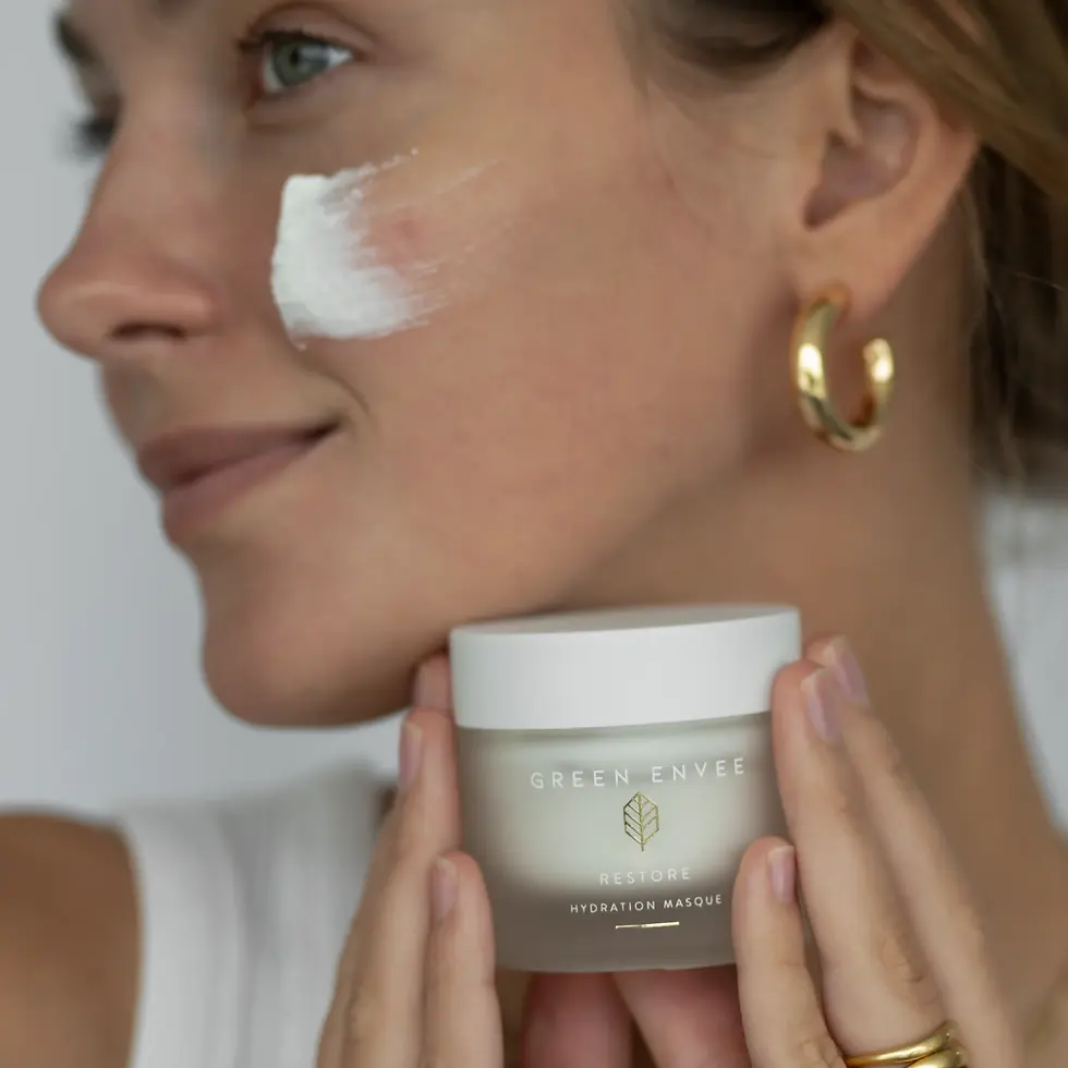 Thumbnail: Restore Hydration Masque packaging and jar — hydrating masque