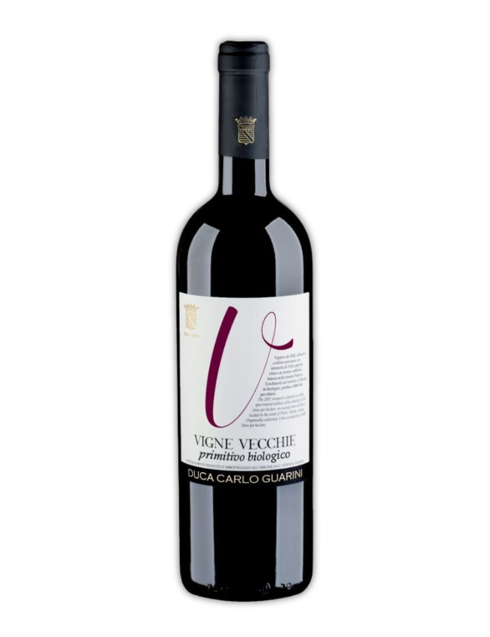 Vigne Vecchie Primitivo rosso IGT Salento BIO