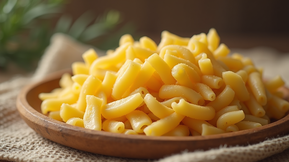 Nahaufnahme von handgemachter Pasta aus Apulien