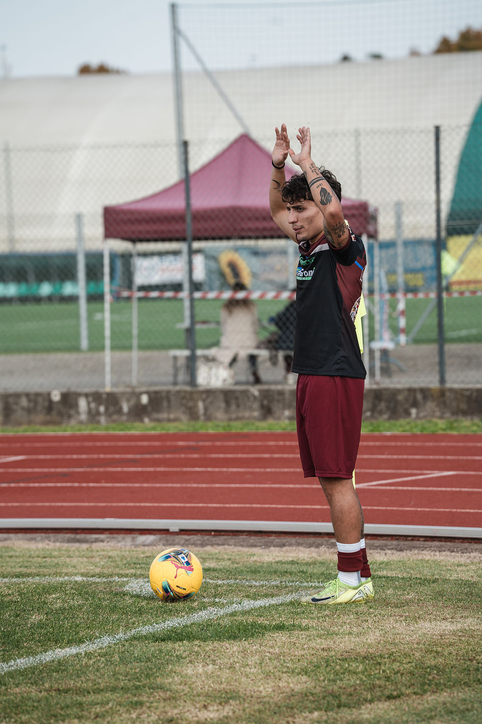 Bocchialini pronto a battere un angolo