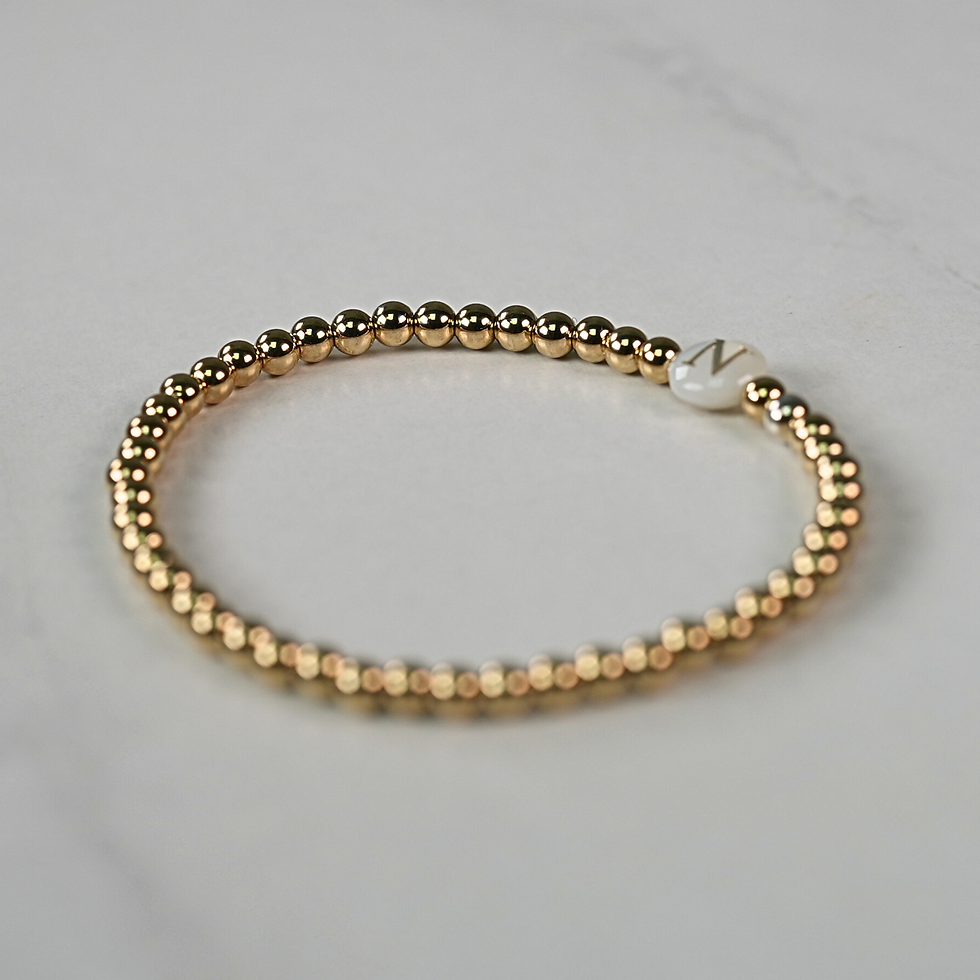 Thumbnail: Initial beaded  Bracelet