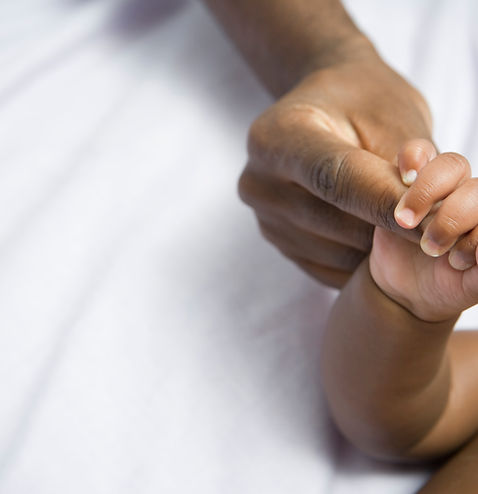 A newborn's leg