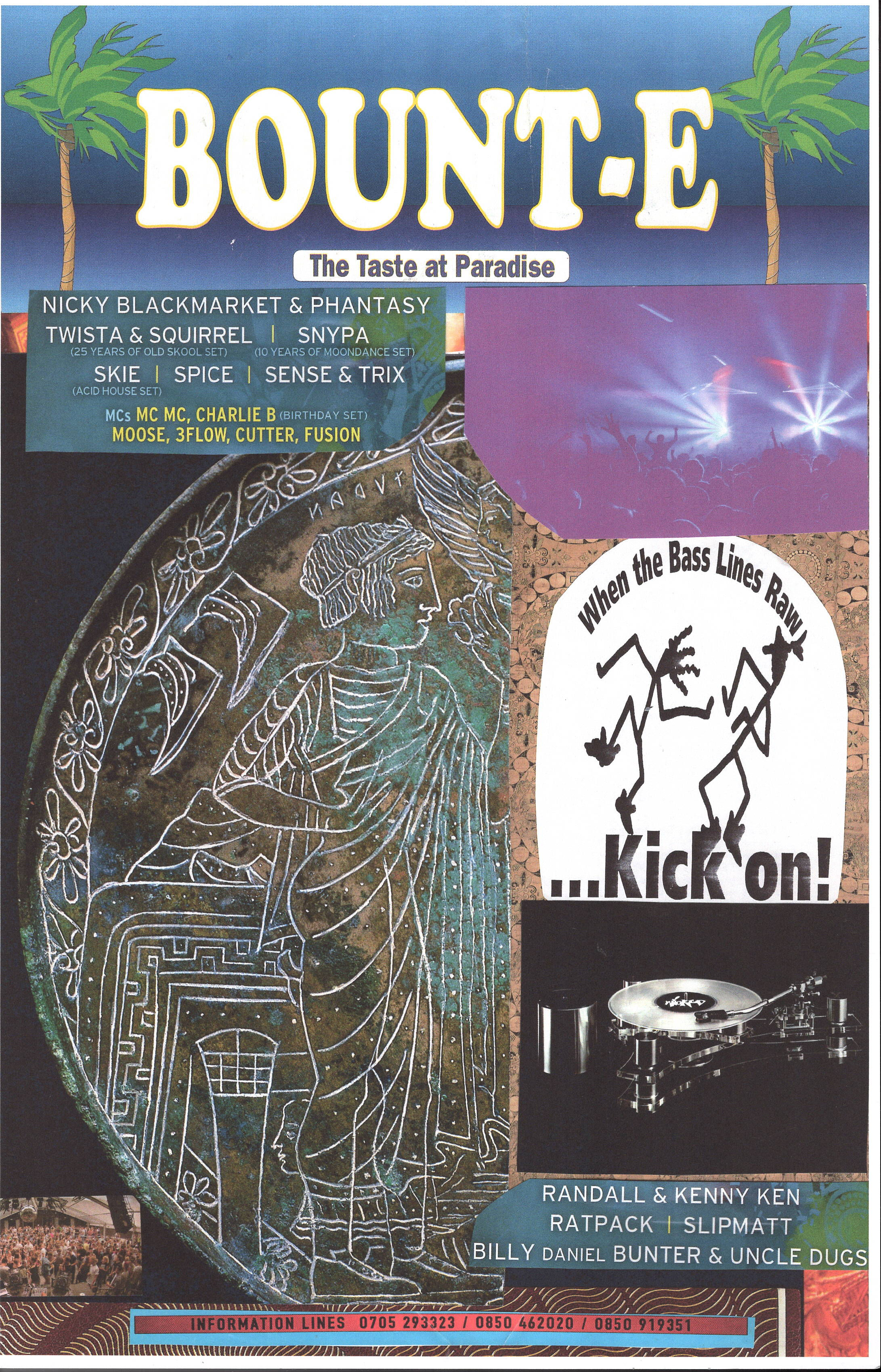 Bounty Rave ... Original collage artwork, paper reprint 