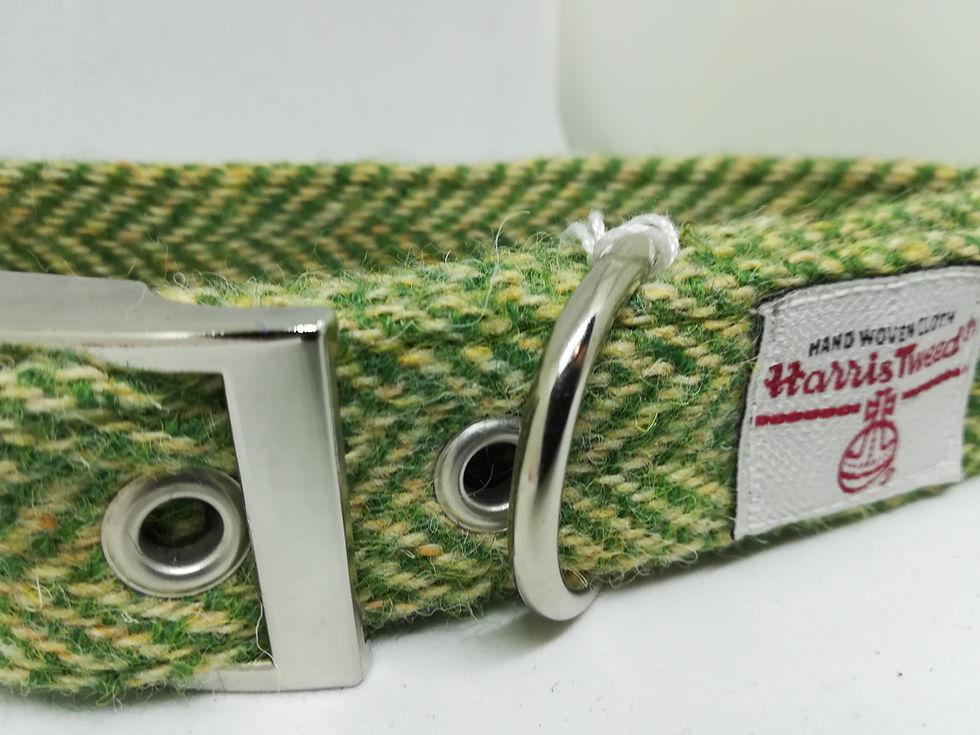 Thumbnail: The Green Herringbone Tweed collar