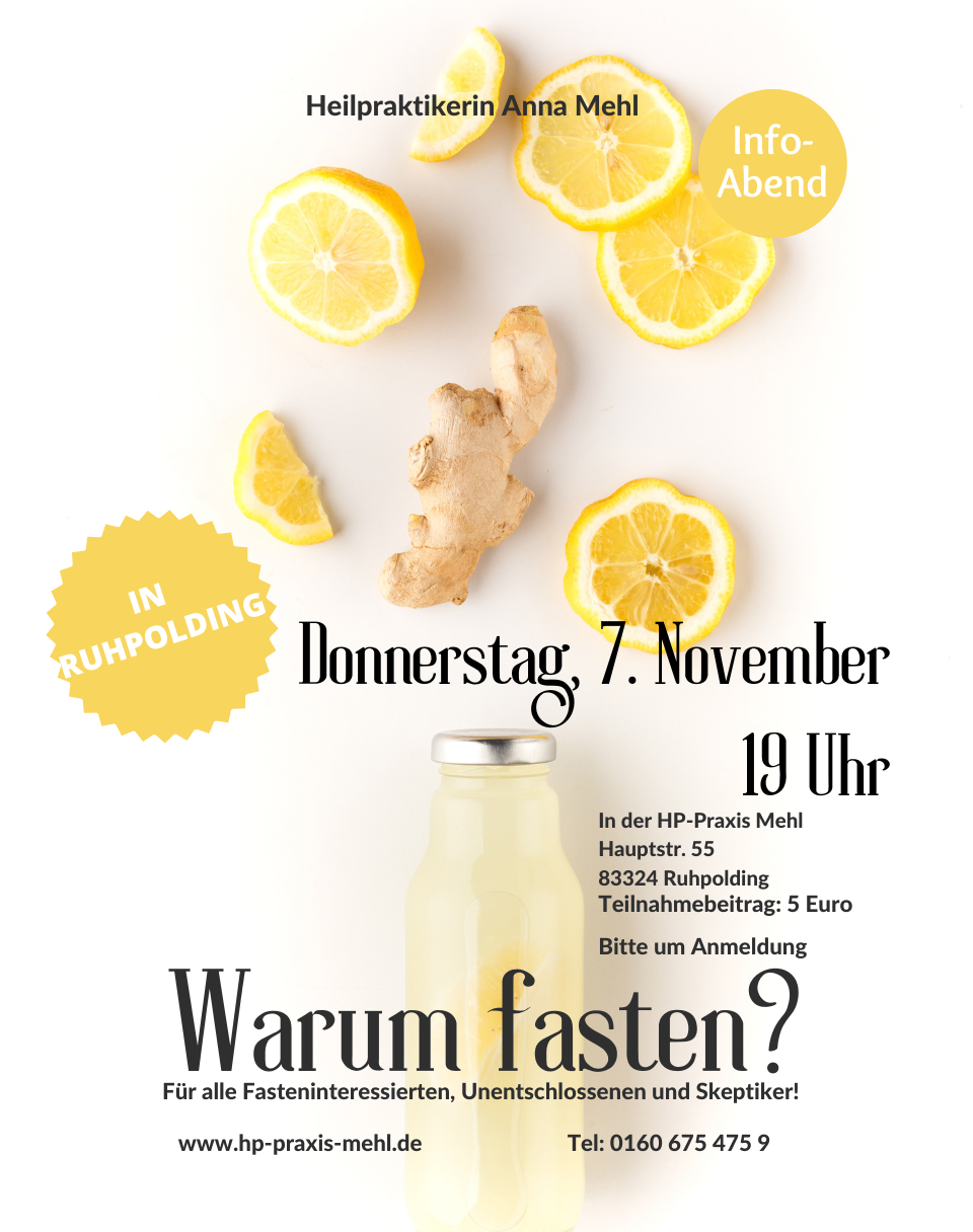 Infoabend und Fastengruppe im November