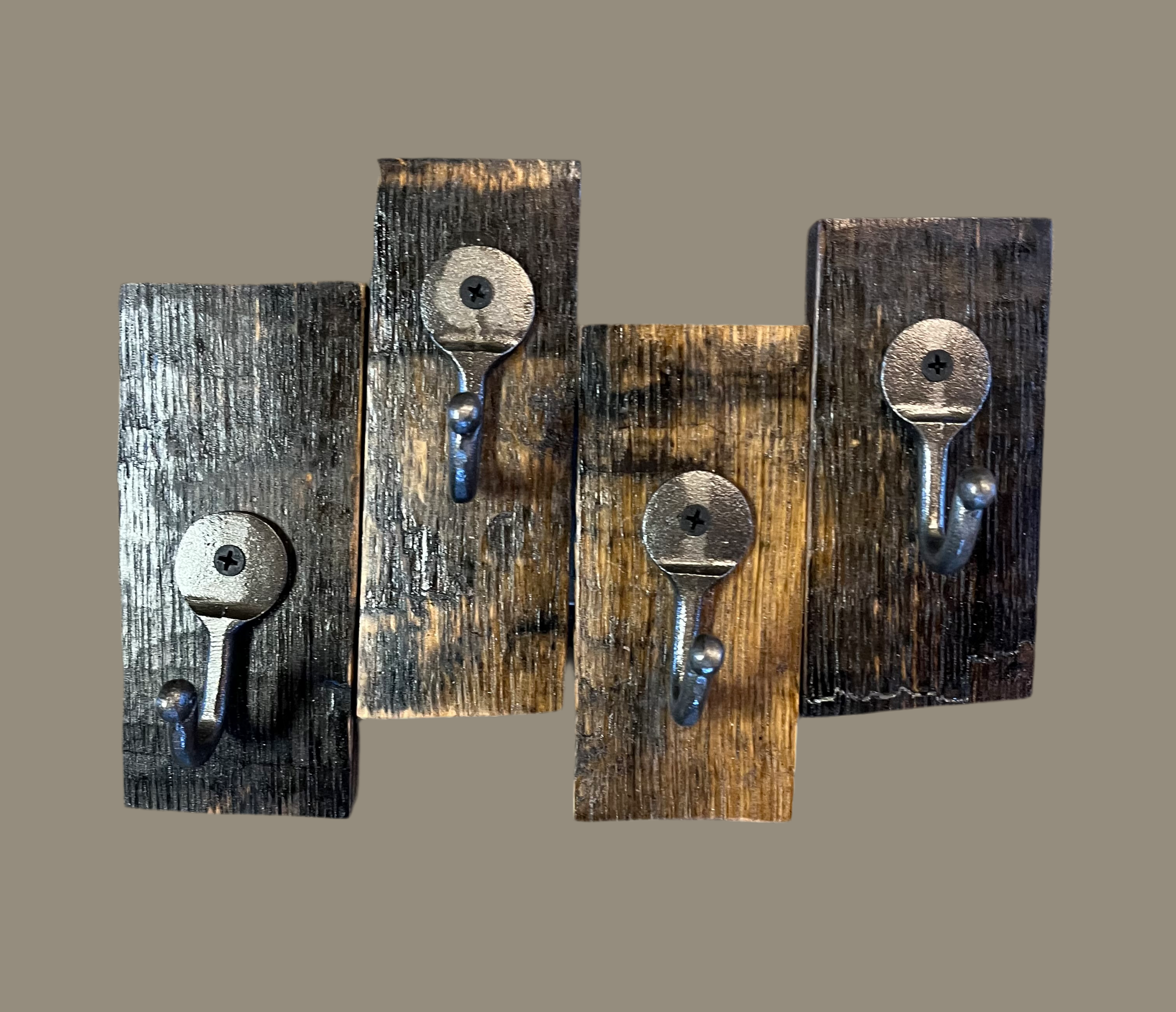 Bourbon Barrel Stave Key Ring Hook