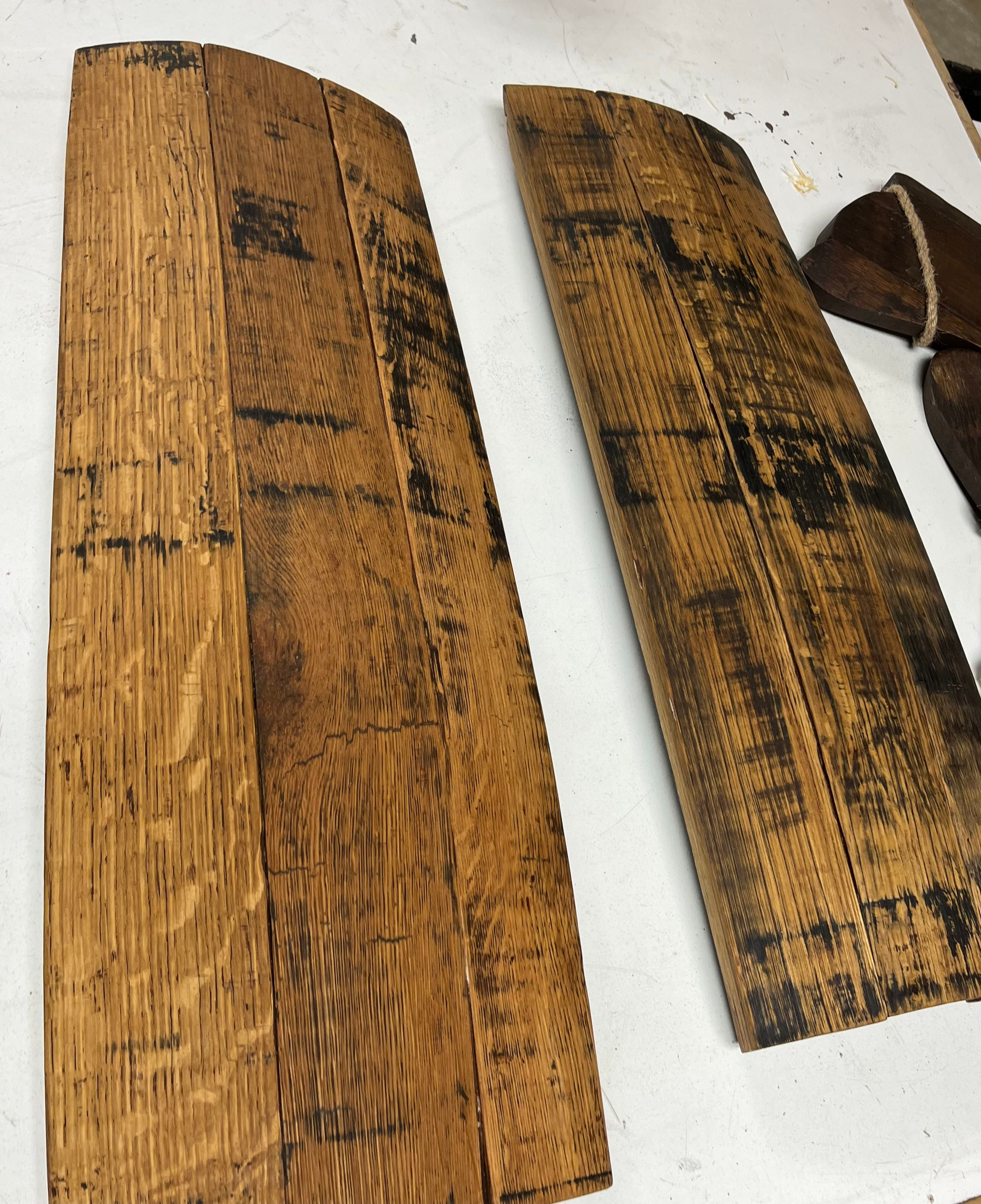 Bourbon Barrel Stave Sconces