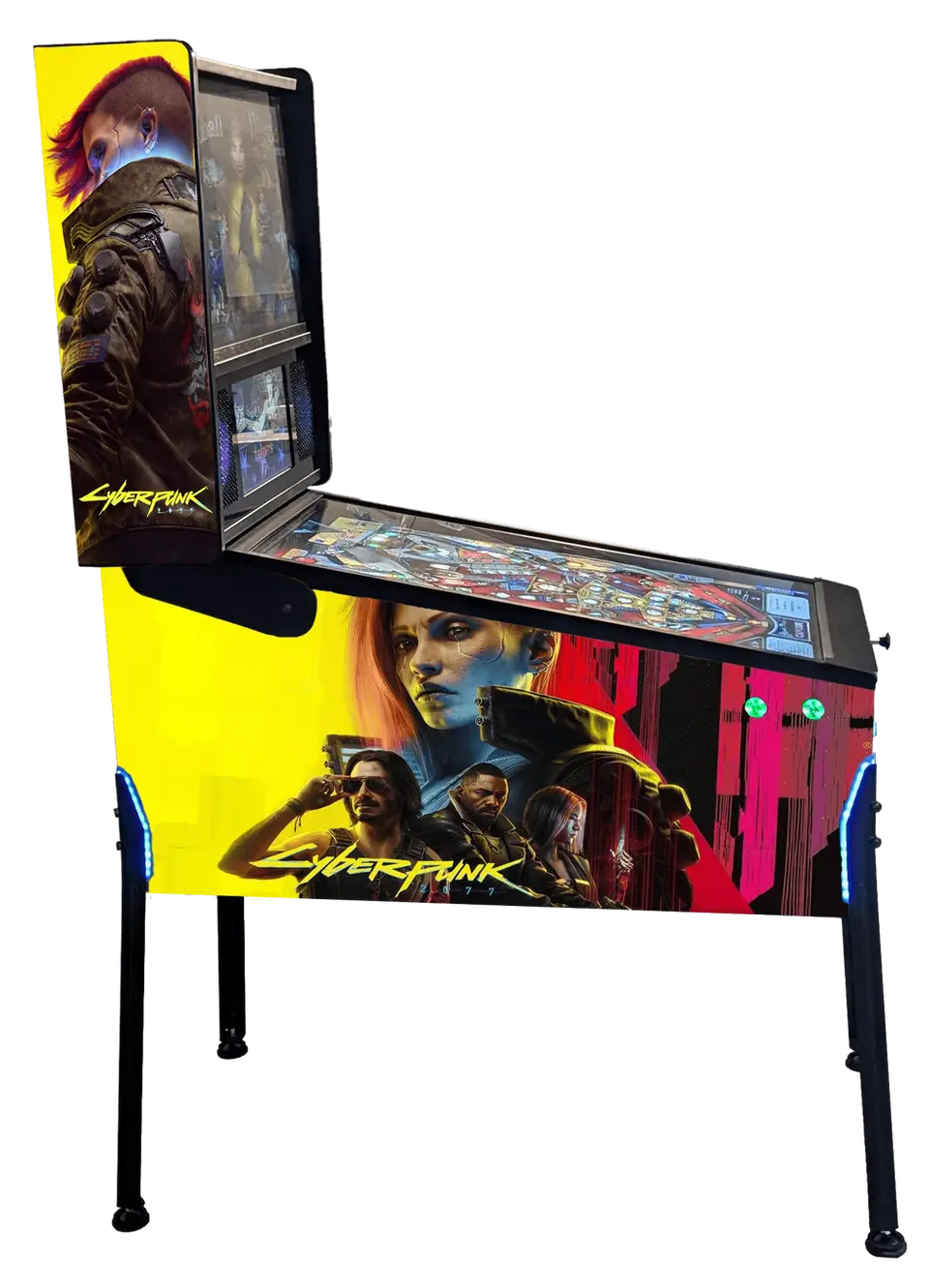 Pincab personnalisé thème jeu vidéo avec habillage sur mesure