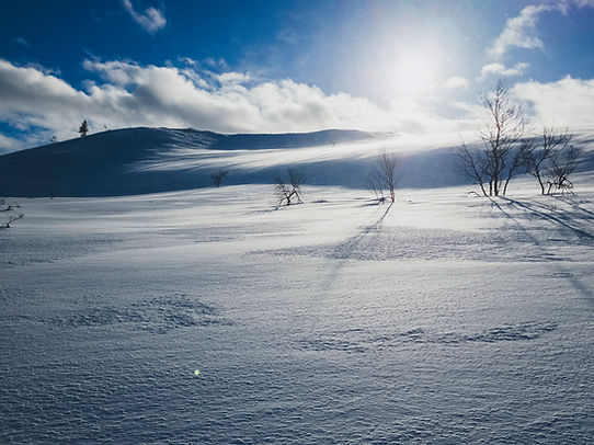 Arctic culture, winter landscape
