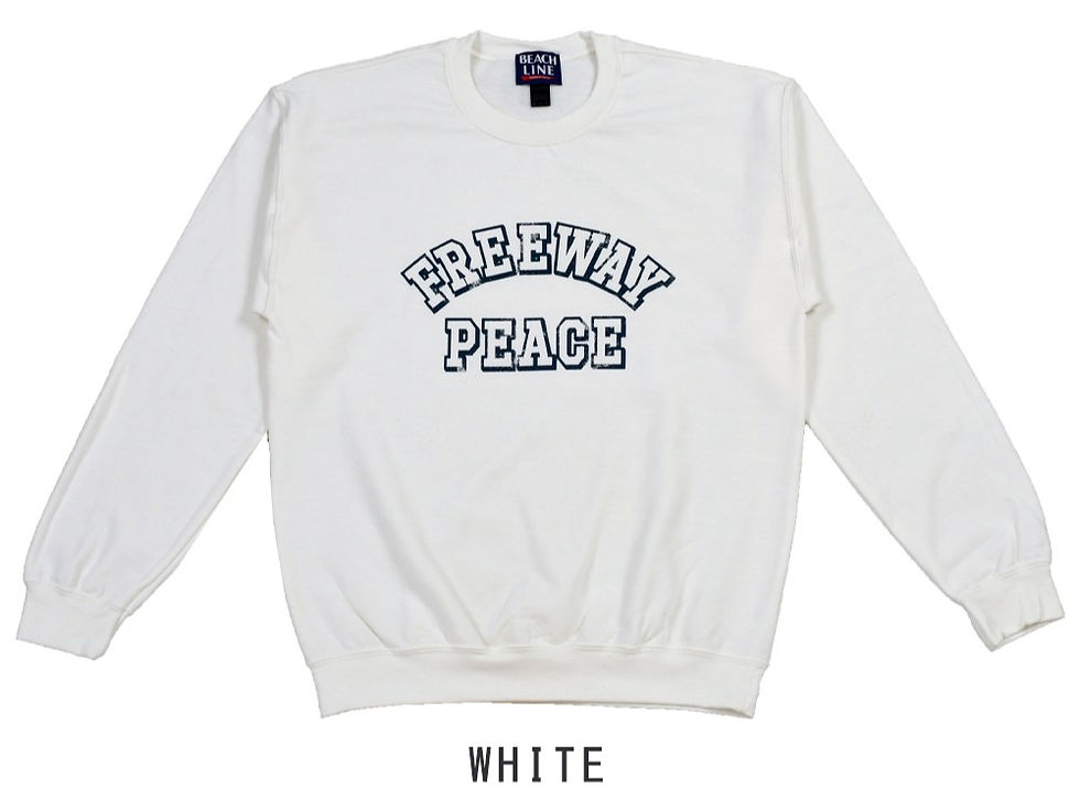F263CPO013 FREEWAY "PEACE" スウェット