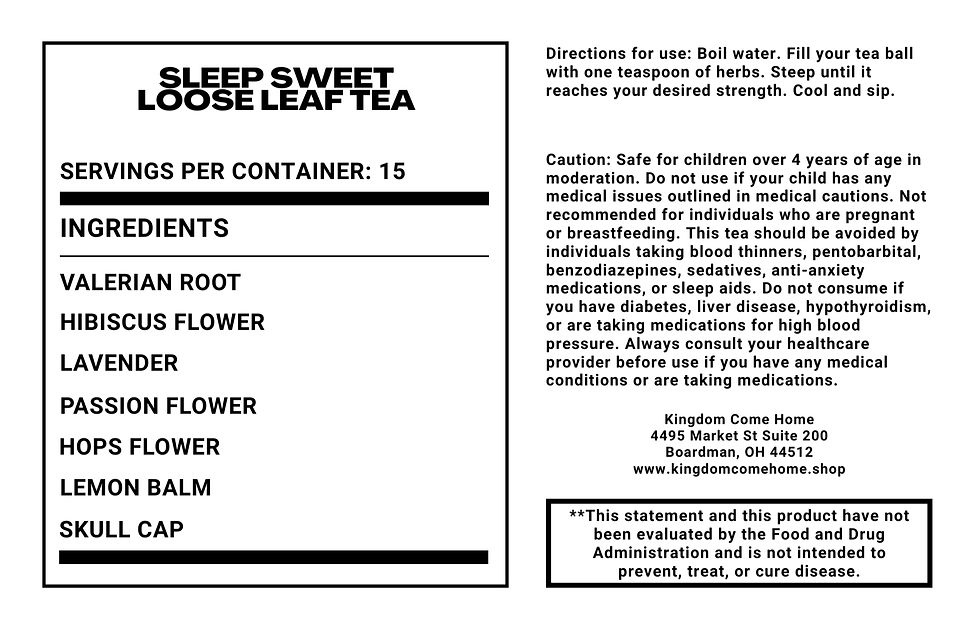 Thumbnail: Sleep Sweet Loose Leaf Tea