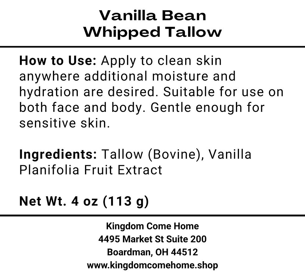 Thumbnail: Vanilla Bean Whipped Tallow 