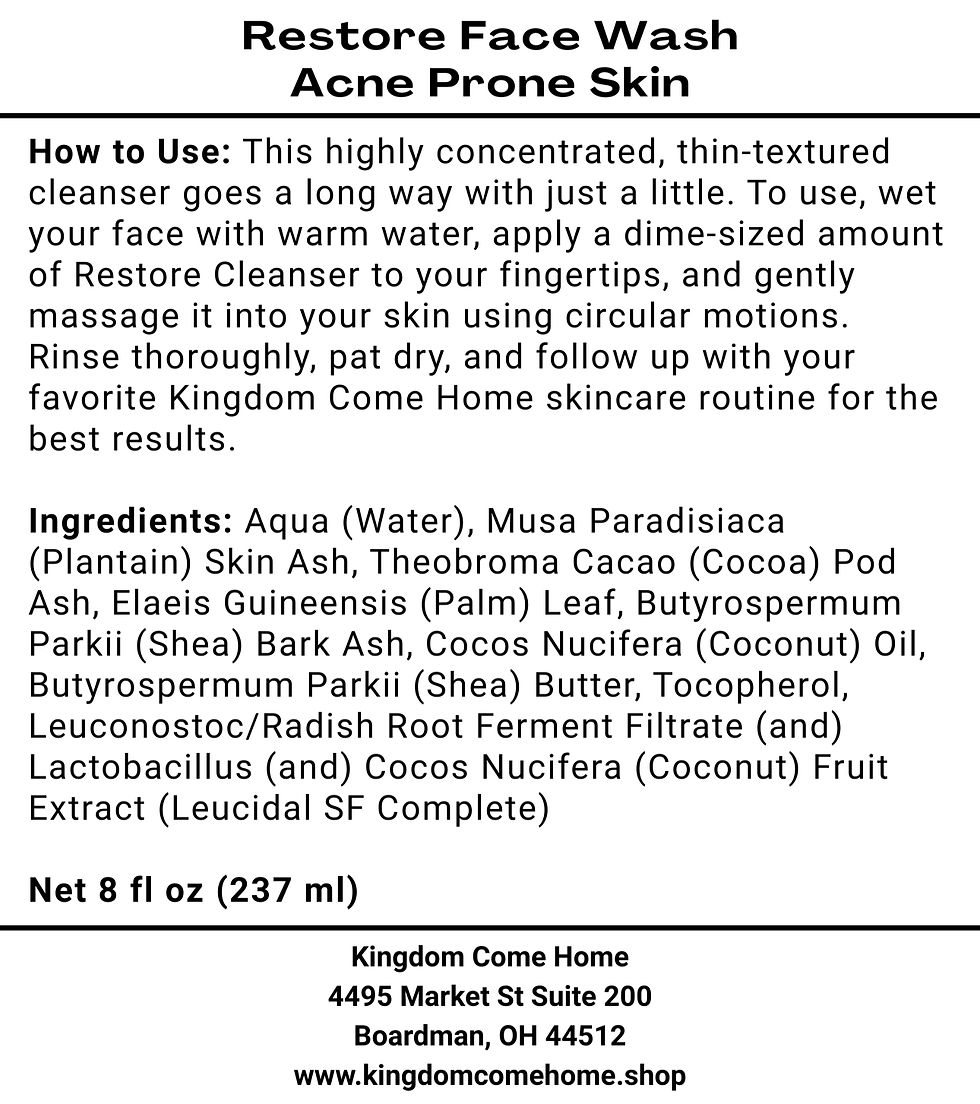 Thumbnail: Restore Face Wash - Acne Prone Skin 