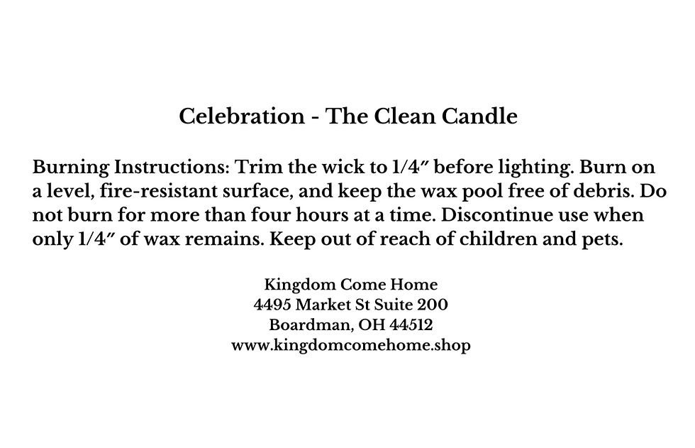 Thumbnail: Celebration - The Clean Candle 