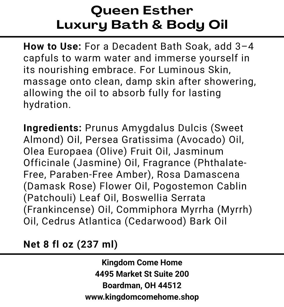 Thumbnail: Queen Esther - Luxury Bath & Body Oil