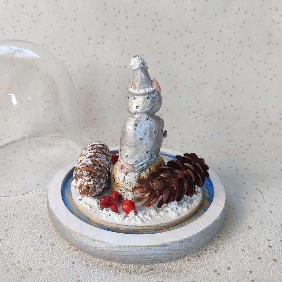 Thumbnail: Snow Mouse Witch Cloche