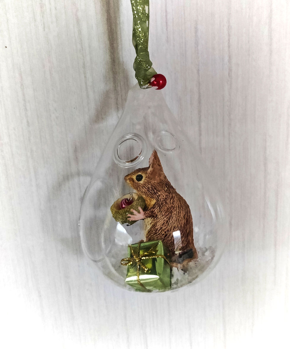 Thumbnail: Drop shaped glass baubles