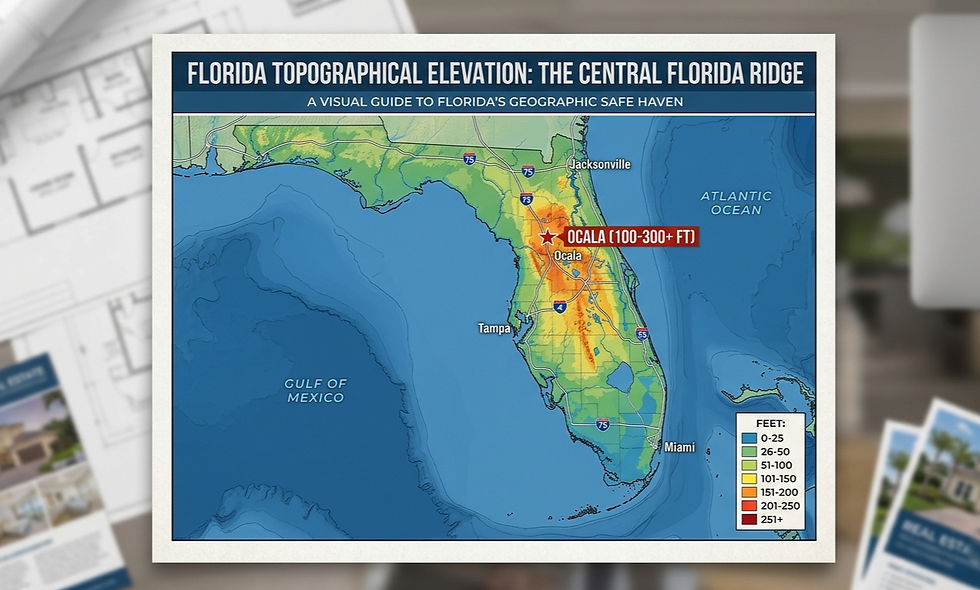 Topographical Map of Florida 1
