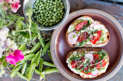 Veggie, Avocado & Ricotta Toast