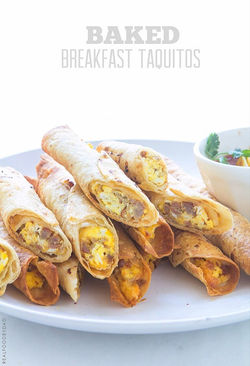 Baked Breakfast Taquitos