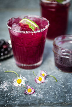 Blueberry Basil Margarita