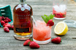 Strawberry Whiskey Smash