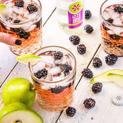 Blackberry Pear Sparkling Cocktail