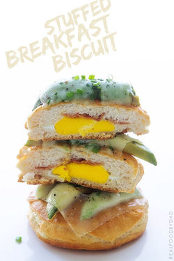 Stuffed Breakfast Biscuits