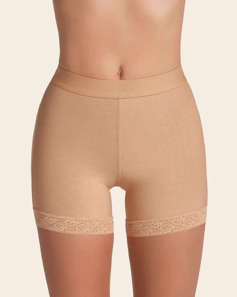Thumbnail: Leonisa Mid-Rise Sculpting Butt Lifter Shaper Short