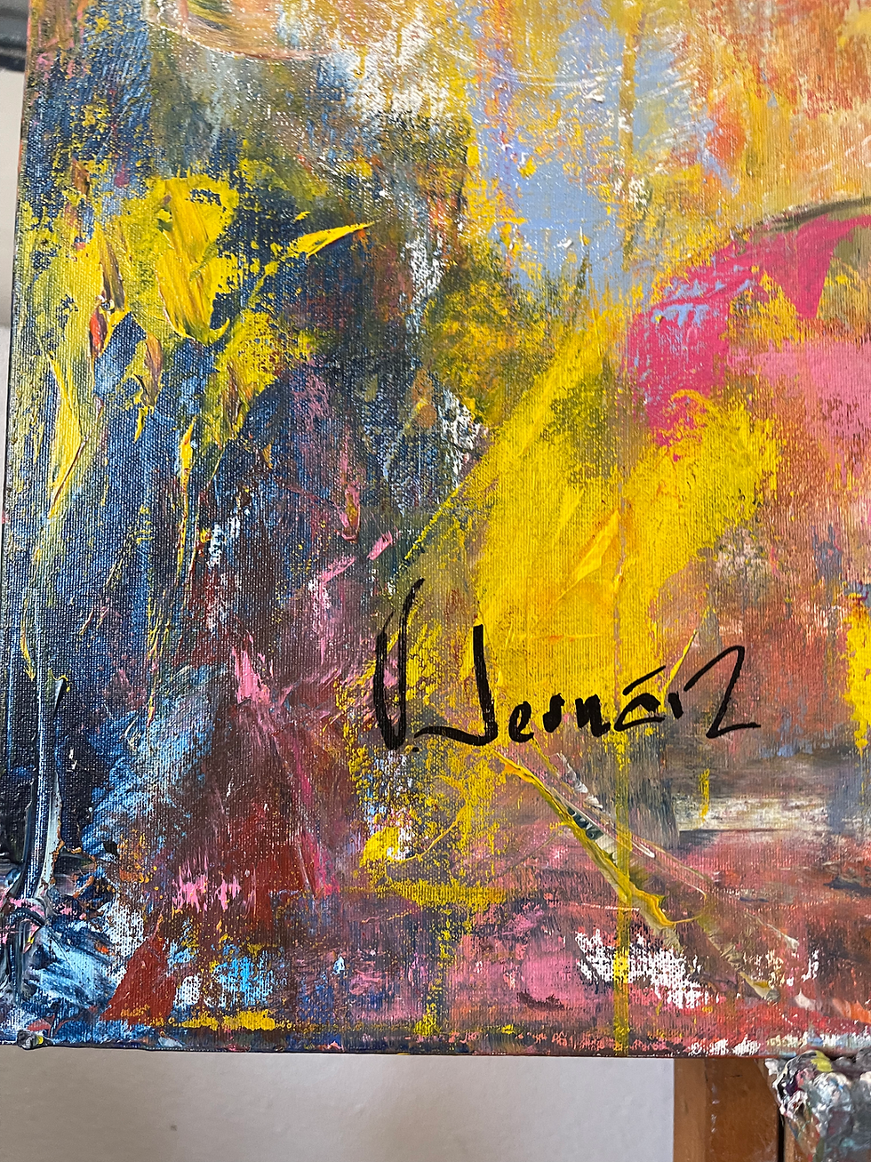 Thumbnail: Yellow Woman (100x100cm)