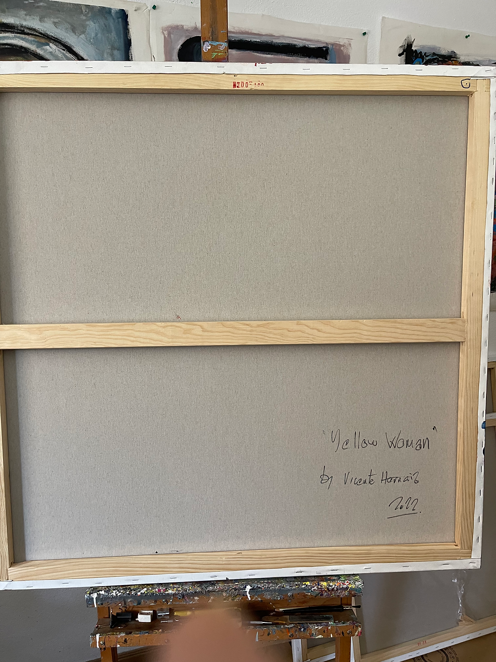 Thumbnail: Yellow Woman (100x100cm)