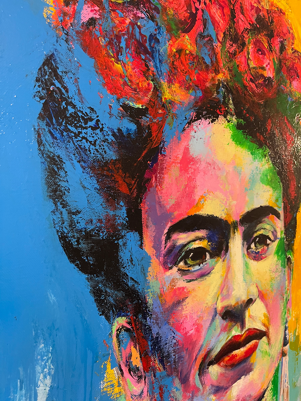 Miniature : "Frida Kahlo". (100x100cm)
