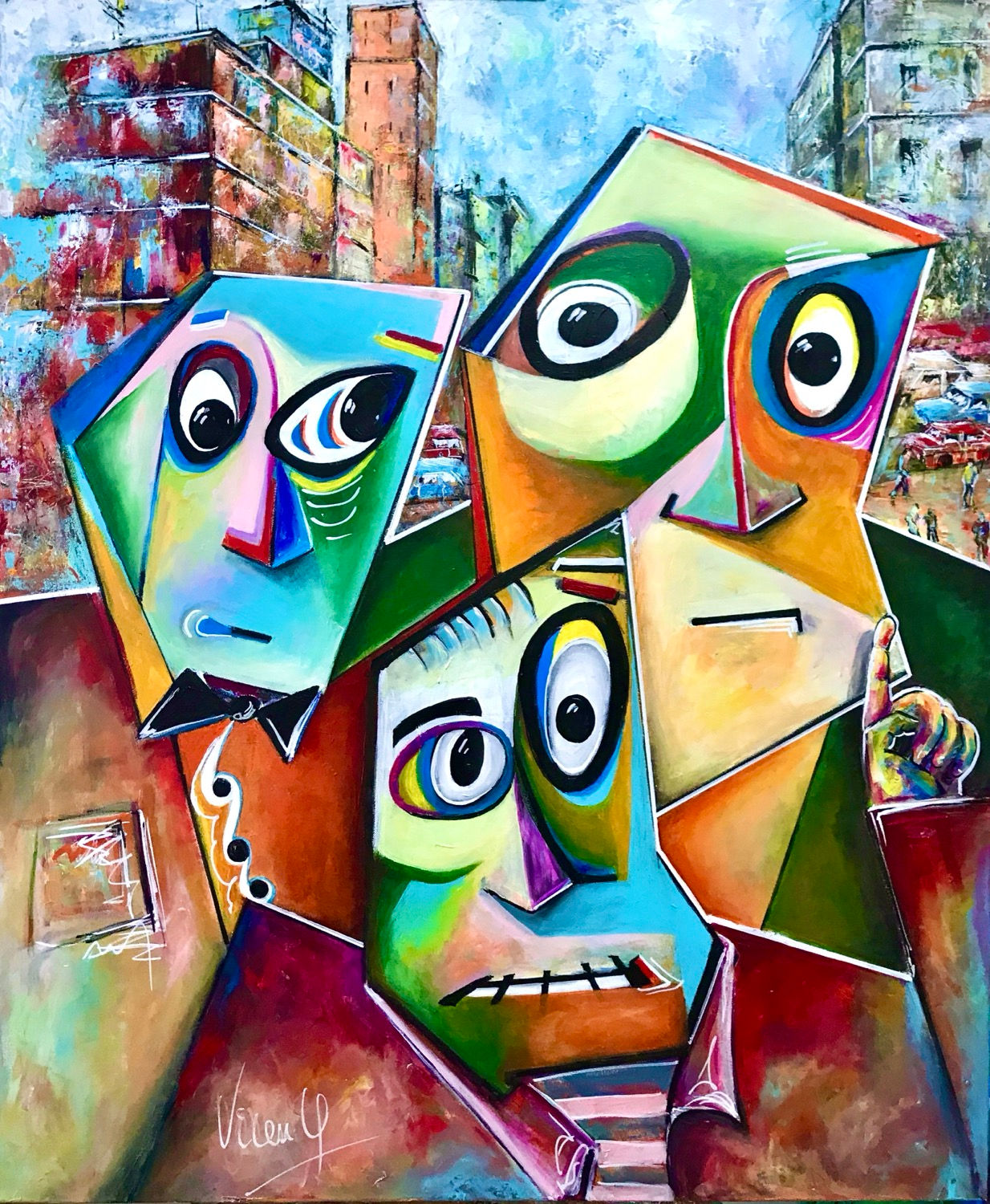 The Tourist (120x100cm)