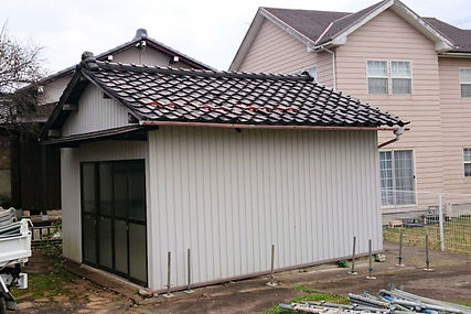 物置の屋根葺き替え施工前