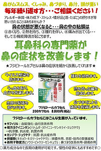 フジビトール 鼻炎体質改善に挑戦