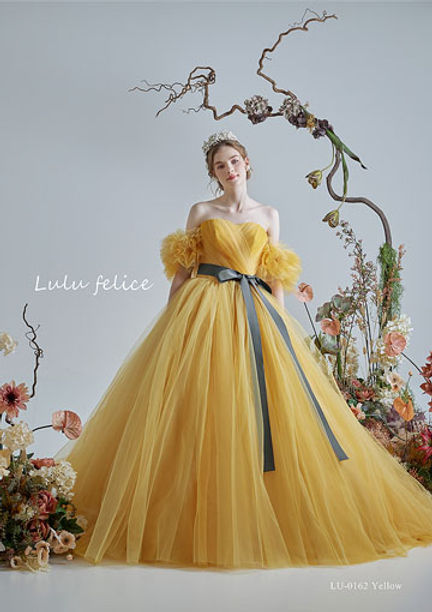 イエローブランドドレス