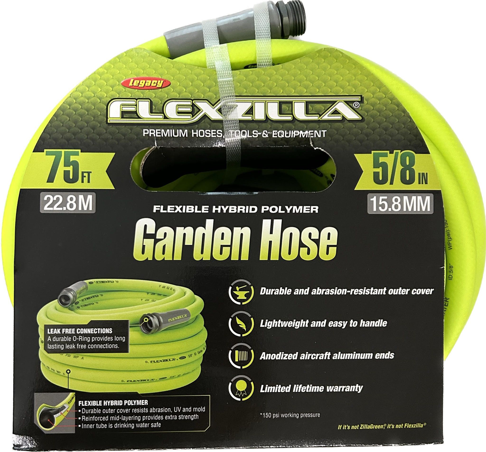 Garden Hose, 5/8" x 75', 3/4"