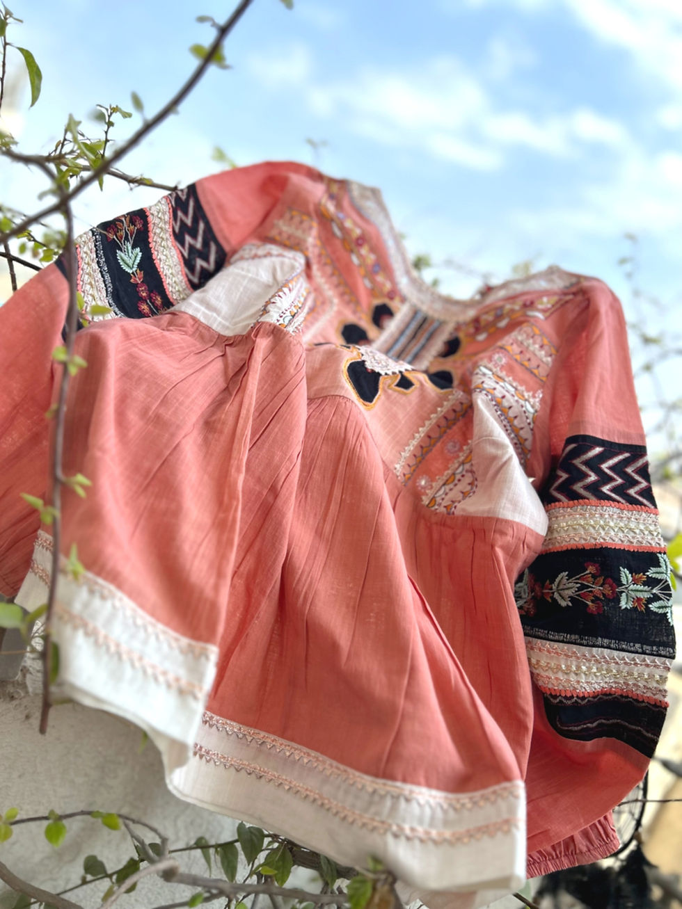 Thumbnail: Peach fuzz Bohemian top