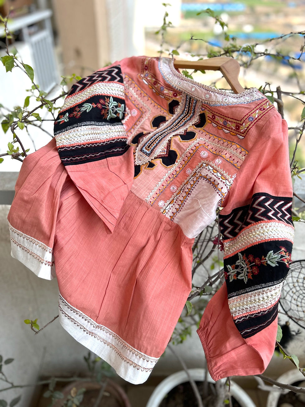 Thumbnail: Peach fuzz Bohemian top